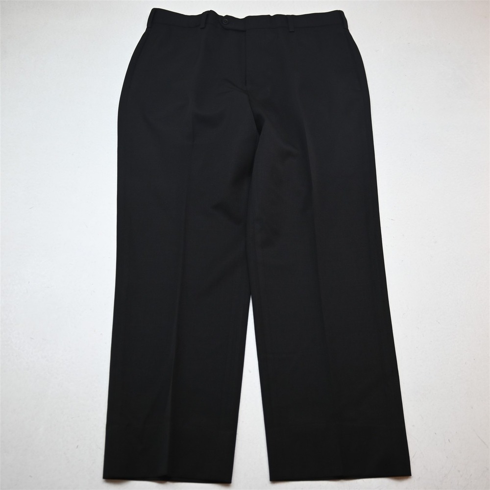 Brooks Brothers 33x29 Black 100% Wool 1818 Madison Classic Dress Mens Pants